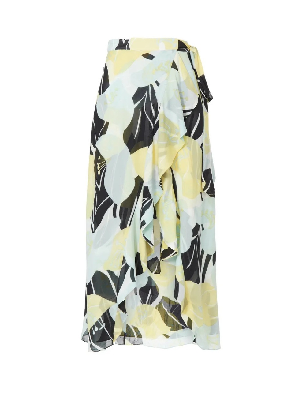 The Kooples Floral Wrap Midi Skirt in size 1